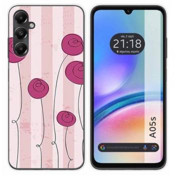 Funda de Silicona para Samsung Galaxy A05s con Diseño de Flores Vintage