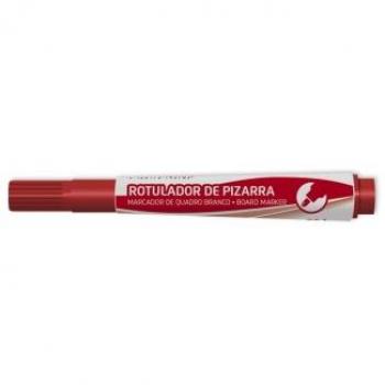 Bismark Rotulador para pizarra blanca, punta redonda de 3 mm, color rojo