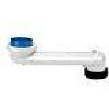 Codo en S para reemplazo de WC con salida inferior - Nicoll 0709254 - PVC - Rosca F 15x21 - D87mm L475mm
