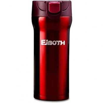 EJBOTH 350ML Termo Botella Taza Viajes, Botellas de Agua Copa de Acero Inoxidable Termal Botella portátil de Bebida Caliente Té Café para Camping Turismo Guiar Pesca Coche [Rojo]