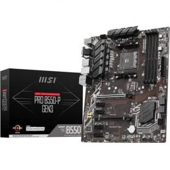 MSI PRO B550-P GEN3 Placa Base AMD B550 Zócalo AM4 ATX con PCIe Gen3 y RGB Sync