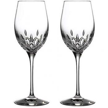 Waterford Lismore Essence Crystal White Wine Glass Set of 2