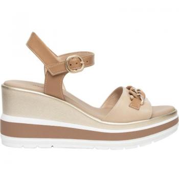 Sandalias de Mujer NERO GIARDINI NAPPA PANDORA CORDA E410530D MARRÓN BEIGE