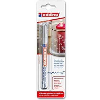 Marcador Edding 751 Plata con Blíster de 1 unidad