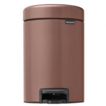 Brabantia NewIcon Satin Taupe 3L Step-On Trash Can