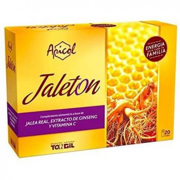 Apicol Jaleton Jalea Real y Ginseng 20 ampollas de Tongil