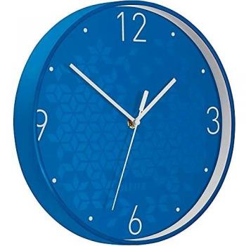 Leitz Reloj de Pared Wow, Azul, 32.5 x 31.1 cm