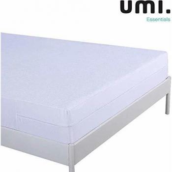 UMI. Essentials - Funda de colchón Impermeable con Cremallera, Algodón - Altura 20 cm