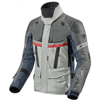 Chaqueta textil para motocicleta Revit Dominator 3 GTX - Impermeable, Gris Azul, Talla S