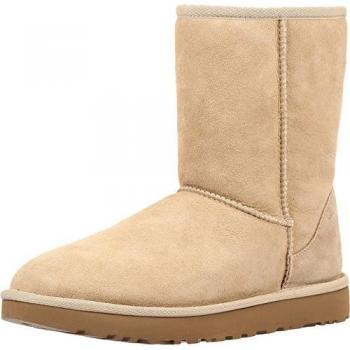 UGG Classic Short II Women's Beige Sheepskin Boots Size 8 US