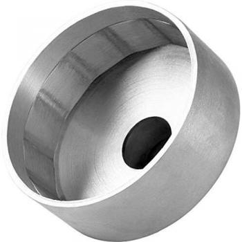 Hi-Q Tools Herramienta para motocicleta, llave de filtro de aceite, diámetro interior de 76 mm, SW27, aluminio fundido, unisex, multiusos, para todo el año, aluminio, plateado
