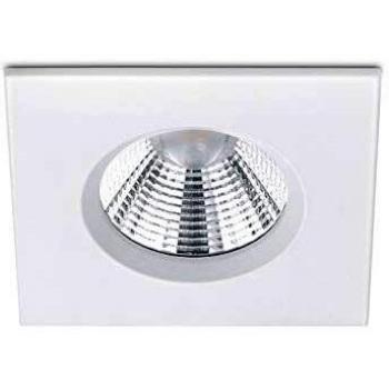 Foco Empotrado LED Cuadrado Zagros 5W 345lm 3000K IP65 Blanco Mat