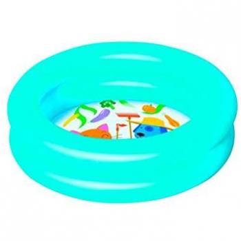 Bestway Tradineur - Piscina hinchable redonda infantil, 20 litros, vinilo resistente, pared de doble anillo, fácil de montar, dimensiones 15 x 61 cm, color aleatorio