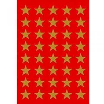 Pegatinas navideñas HERMA, estrellas doradas, Ø 13 mm, 120 unidades/3 láminas