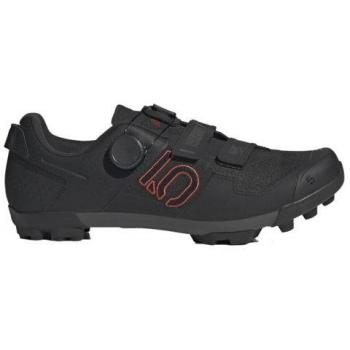 Zapatillas de MTB Five Ten Kestrel BOA negras y rojas, talla 44(2/3), con sistema de cierre Boa
