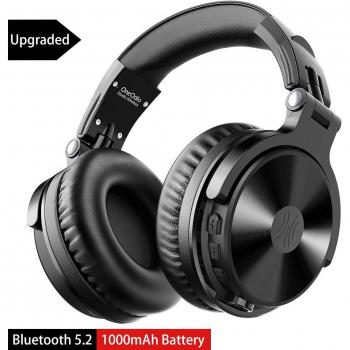 Auriculares inalámbricos Oneodio con Bluetooth 5.2, micrófono, plegables, sobre la oreja, para teléfono móvil y PC, duración de batería de 110 horas