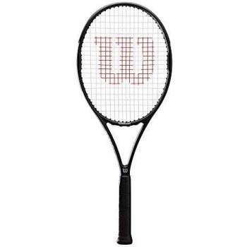 Wilson Raqueta de tenis, Pro Staff Precision 100, Jugador avanzado de tenis recreativo, Compuesto de fibra de carbono y basalto, Antracita, WR019010U3