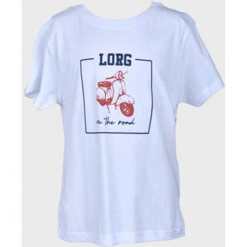 Camiseta de niño de manga corta y print en el pecho