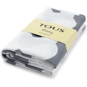 Tous Muselina Bambú 100X100 Muse 1604-G - Muselina de bambú, medidas 100x100 cm, diseño Muse, suave y transpirable, ideal para envolver al bebé o como manta ligera