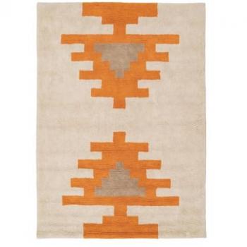 Alfombra Infantil de Algodón 160 x 120 cm - Diseño Geométrico Azteca