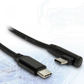 Cable USB C Negro de 1 metro de Inter-Tech