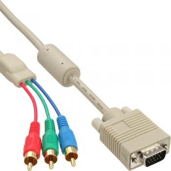 Cable VGA a 3x RCA macho de 2m - InLine® RGB