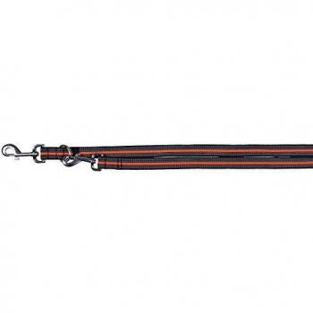 TRIXIE Ramal Fusion, S-L, 2.00 m/17 mm, Negro-Naranja, Perro