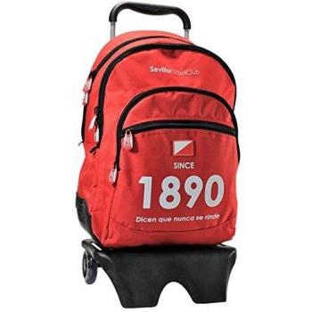 Seva Sevilla F C Mochila Escolar, 42 cm, Multicolor