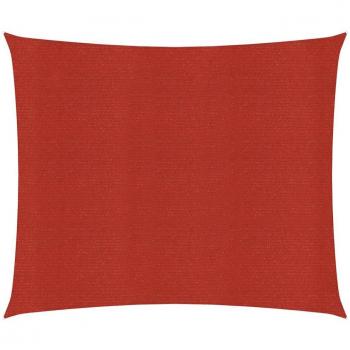 Toldo de vela rojo HDPE 160 g/m² 2,5x3 m