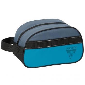 Neceser Escolar Infantil Ecológico Blackfit8 California con Asa Adaptable a Carro, Fácil Limpieza, 26x12x15 cm