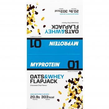 MyProtein Oats & Whey Barritas Proteínicas, Sabor Chip de Chocolate - 18 Barras