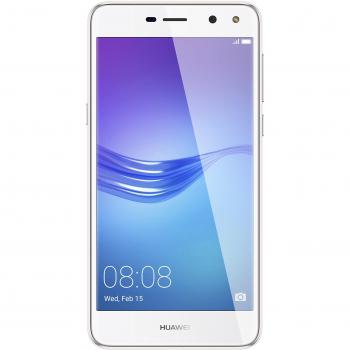 Huawei Y6 2017 Smartphone Blanco - Dual SIM, 4G, Pantalla 5 HD, Cámara 13/5MP, Procesador QC Cortex A53 1.4GHz, Memoria Interna de 16GB y RAM de 2GB, Android6.0