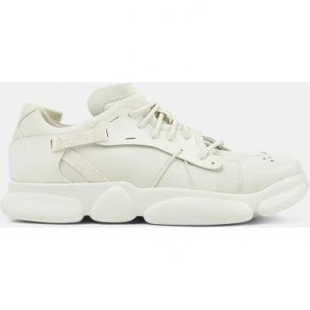 CAMPER Karst - Men's White Sneakers in size 39, made of Smooth Leather and Cotton Fabric
