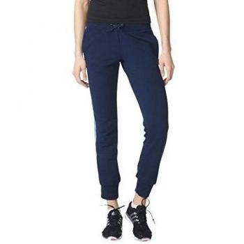 adidas Ess 3S - Pantalón largo para mujer, color azul, talla 2XLS