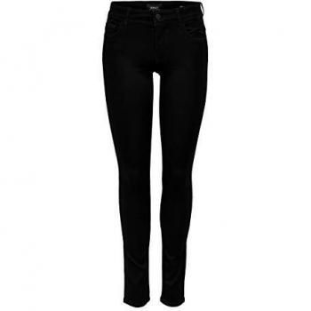 Only Women's Ultimate Soft Skinny Jeans in Black Denim