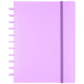 Cuaderno Ingeniox A4 80H Cuadrícula Malva Pastel
