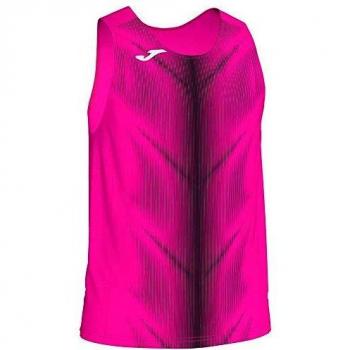 Joma Olimpia F Camisetas, Hombre, Rosa Fluor/Negro, L