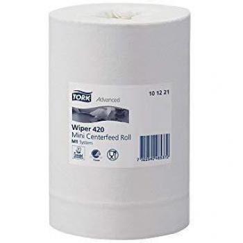 Rollo de papel, paquete de 11, tejido blanco brillante, C.T.T. Grado, 2 capas, perforado.