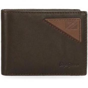 Cartera de hombre Striking en piel Marrón Pepe Jeans