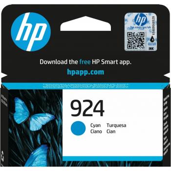 Cartucho de tinta HP 924 Cian - Rendimiento para hasta 400 páginas, Reciclaje sencillo