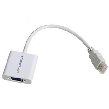 Owlotech OW1003 - Cable adaptador para HDMI y VGA, con audio