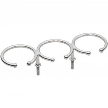 WHITECAP HARDWARE Industries S-3514 Top Mount Ring Cup Holder