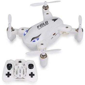 Malloom Mini RC Drone X31 3D Rollo Quadcopter Aviones Plegable no Tripulados 2.4G 4 Canales 6 Eje Blanco