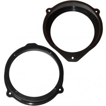Aerzetix: 2 Adaptadores soportes de Altavoces - 165mm - Puertas Delanteras/Traseras – para Automóvil