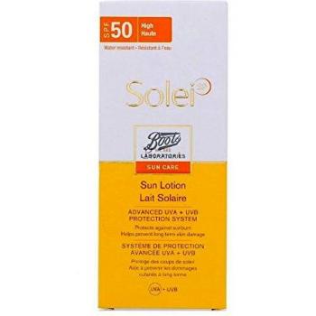 BOOTS SOLEI Loción Corporal spf 50 150 ml