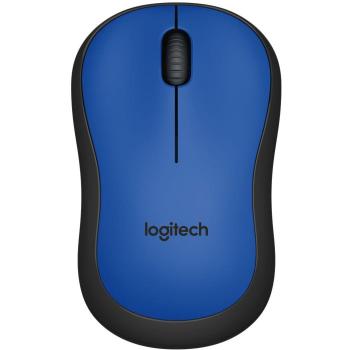 Logitech M220 SILENT Ratón Inalámbrico, 2.4 GHz, Receptor USB, Seguimiento Óptico con Resolución de 1000 dpi, Batería de 18 Meses, Ambidiestro, Compatible con PC, Mac, Portátil - Azul