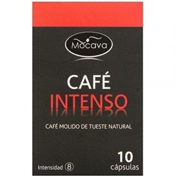 Mocava - Café Intenso - Café molido de tueste natural - 10 cápsulas
