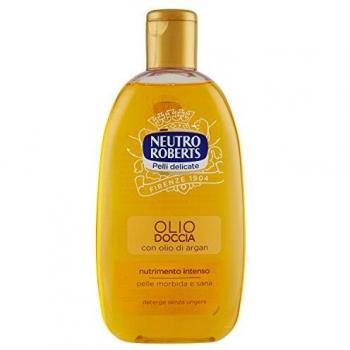 Neutro Roberts Aceite de Ducha con Aceite de Argán para Piel Seca 250ml 8.45 fl.oz, nutritivo y humectante
