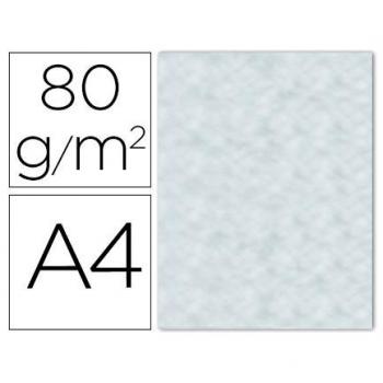 Papel color liderpapel A4 80g/m azul pergamino pack de 15 unidades