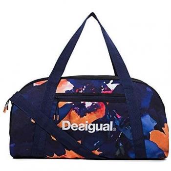 Desigual Victoria Camo - Bolsa de Gimnasio, Talla única, Color Azul